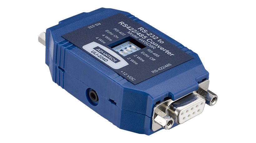 Serial Converter, RS-232 DB9 F to RS-422/485 DB9F, Port Power Ability